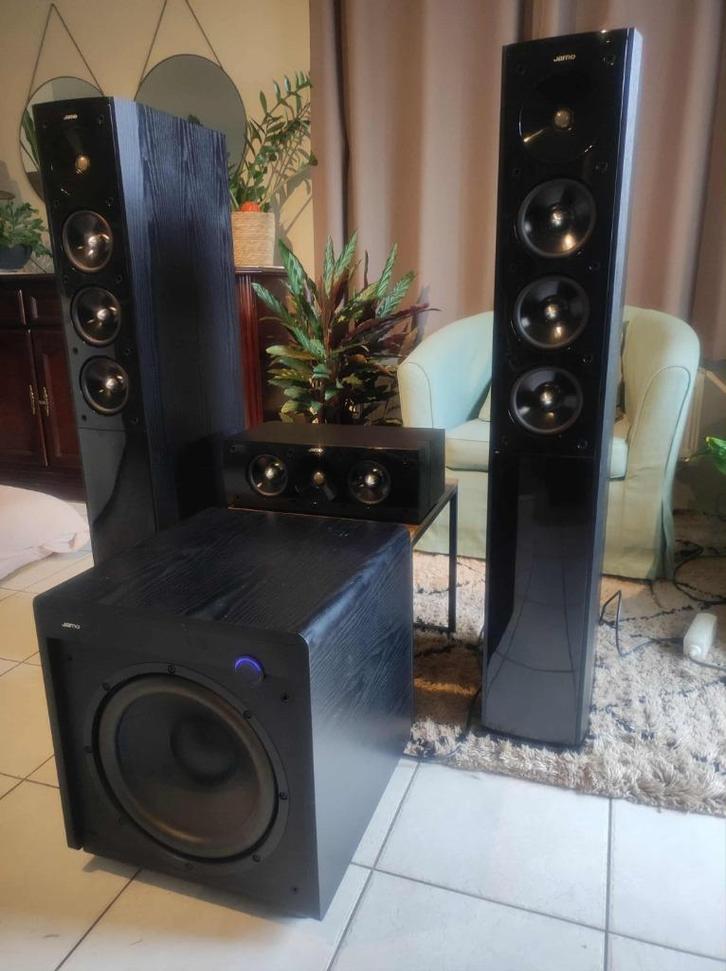 JAMO S608 3.1 SET MET 12 INCH ACTIVE SUBWOOFER SET, Audio, Tv en Foto, Luidsprekerboxen, Zo goed als nieuw, Complete surroundset