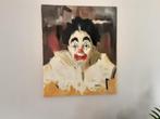 Clown , olieverf op doek , vrgprs : 75 €, Ophalen