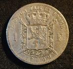 1 franc 1869 FR - Léopold II, Timbres & Monnaies, Monnaies | Belgique, Monnaie en vrac, Argent, Argent, Envoi