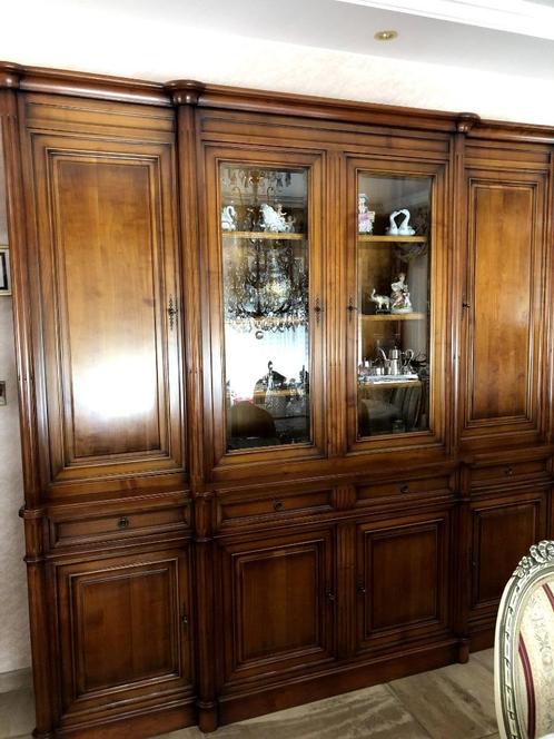 bibliotheekkast massief kerselaar Tricoire, Antiek en Kunst, Antiek | Meubels | Kasten, Ophalen