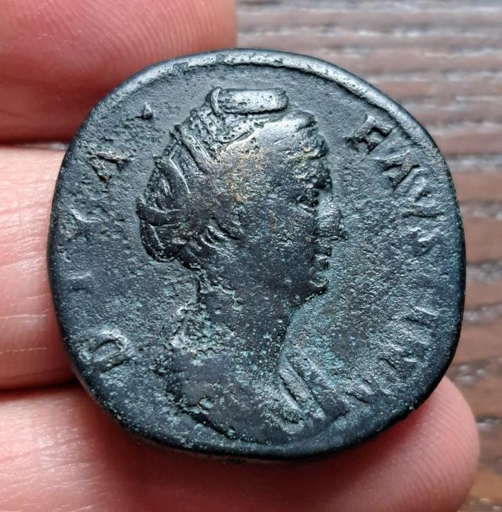 Faustina Senior - Sestertius IVNOV/SC (Romeinse), Postzegels en Munten, Munten | Europa | Niet-Euromunten, Losse munt, Overige landen