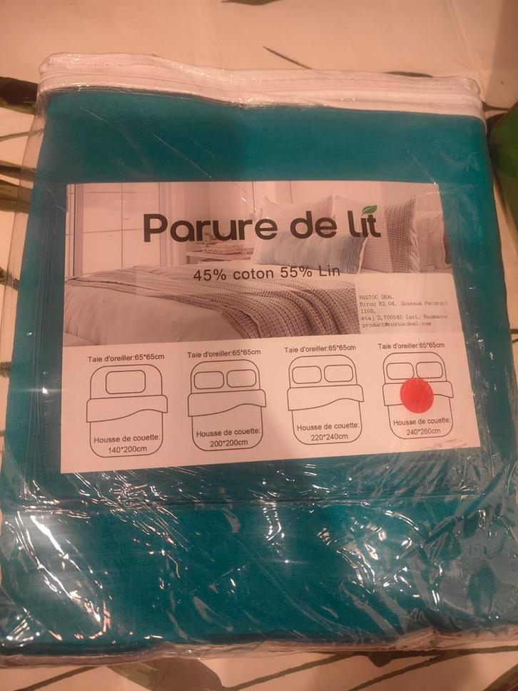 Parure de lit complète.  240x260cm, Maison & Meubles, Chambre à coucher | Linge de lit, Neuf, Housse de couette, Deux personnes