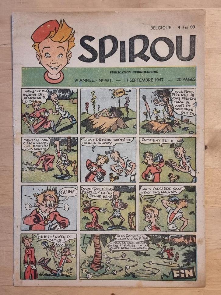 fascicule SPIROU du 11 septembre 1947, Boeken, Stripverhalen, Gelezen, Ophalen of Verzenden