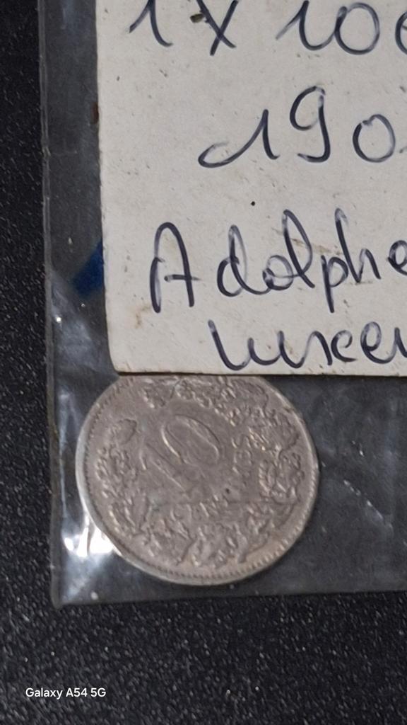 PIÈCE DE COLLECTION RARE – 10 Centimes Luxembourg 1901 (Adol, Postzegels en Munten, Munten | Nederland, Setje, 10 cent, Zilver