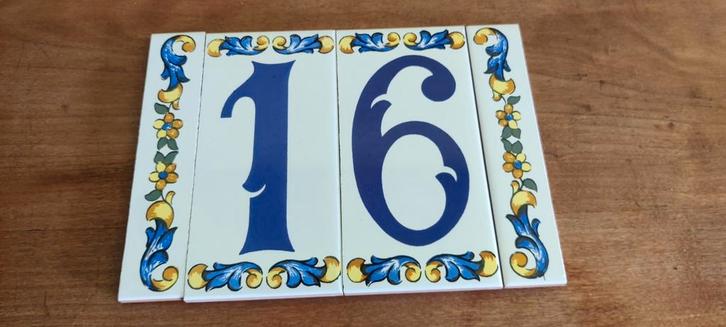 Spaanse huisnummers in keramiek, Huis en Inrichting, Overige Huis en Inrichting, Nieuw, Ophalen of Verzenden