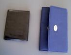 2 zwarte en blauwe portemonnees, Handtassen en Accessoires, Portemonnees, Nieuw, Blauw, Ophalen of Verzenden, Met knipsluiting