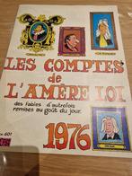 kalender 1976 humor LES COMPTES de L'AMÈRE LOI, Diversen, Nieuw, Ophalen of Verzenden, Maandkalender