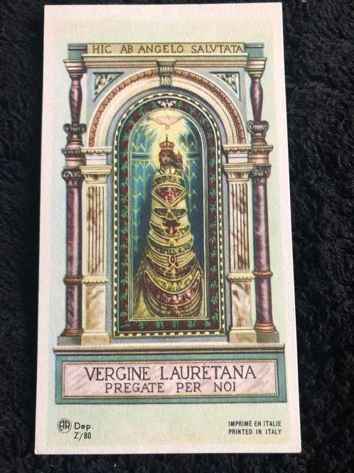 Carte de dévotion AR Dep. Z80 Vierge Laurentienne 6x10,5 cm, Collections, Religion, Comme neuf, Christianisme | Catholique, Carte ou Gravure