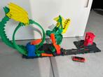 Hot Wheels City drakenaanvalsspelset - 3 jaar, Racebaan, Opwindmechanisme, Ophalen of Verzenden, Zo goed als nieuw