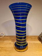 Vintage glazen vaas kobalt blauw, Enlèvement ou Envoi