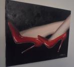 my red stilettos (schilderij olie op doek), Ophalen of Verzenden