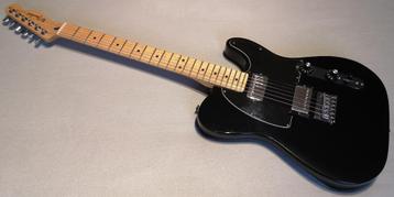 Fender Telecaster Black Top upgraded état neuf échange, Enlèvement, Comme neuf, Solid body, Fender