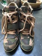 ASH wedge sleehak sneakers camouflage maat 38, Kleding | Dames, Schoenen, Ash, Verzenden, Zo goed als nieuw, Sneakers