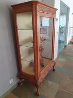 Vintage vitrinekast, Huis en Inrichting, Kasten | Vitrinekasten, Ophalen, Zo goed als nieuw, Eikenhout