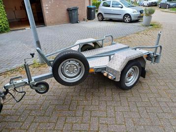 Hapert motortrailer Torsie-as 1050 kg verzwaard B rijbewijs, Auto diversen, Aanhangers en Bagagewagens, Ophalen, Zo goed als nieuw