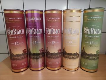 Whisky: 6x Benriach 15y, samen of apart te koop! beschikbaar voor biedingen