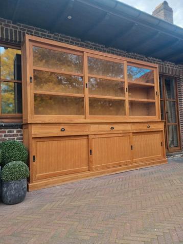 Teak xxl 300 cm buffetkast/vitrinekast  beschikbaar voor biedingen