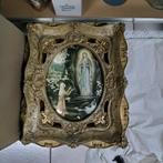 Vintage religieuse kader met verlichting, Antiek en Kunst, Ophalen