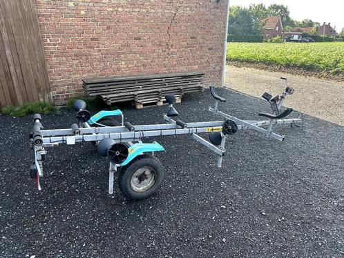 Boottrailer Mécanorem, Watersport en Boten, Boottrailers, Gebruikt, Overige typen, Minder dan 1500 kg, Minder dan 6 meter, Met rollen
