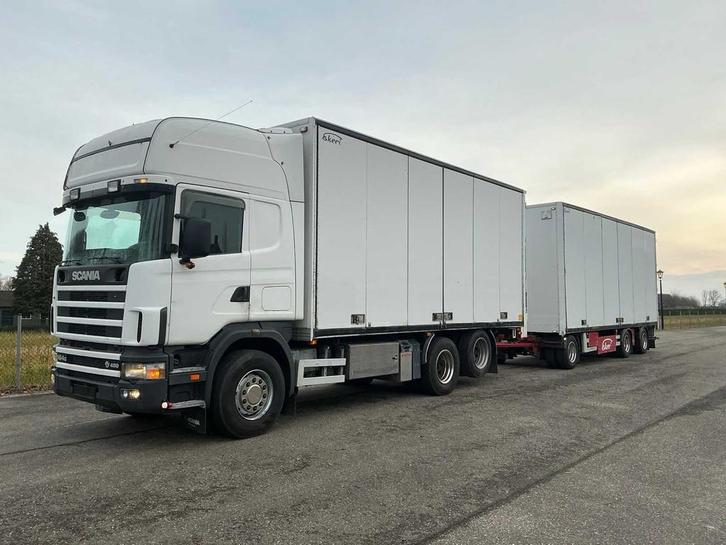 Scania 164 R480 V8 Vrachtwagen met Ekeri Schamelwagen, Auto's, Vrachtwagens, Bedrijf, Scania, Overige brandstoffen