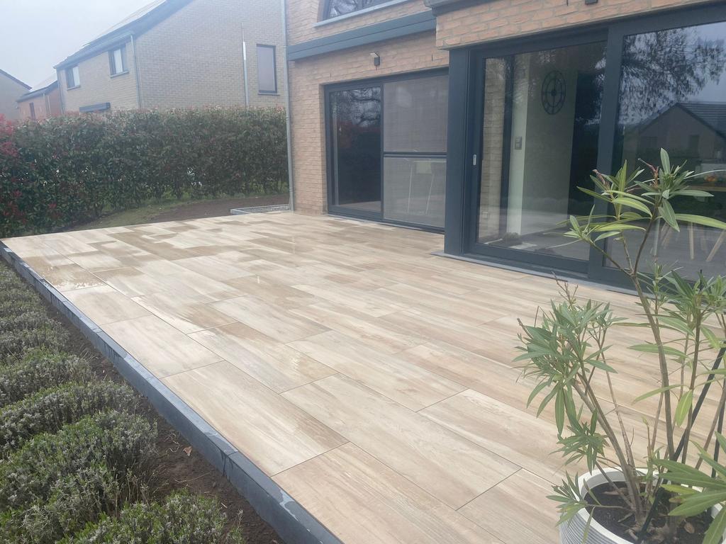 carrelage effet parquet 40cm x 120   15,36m2, Enlèvement, Comme neuf