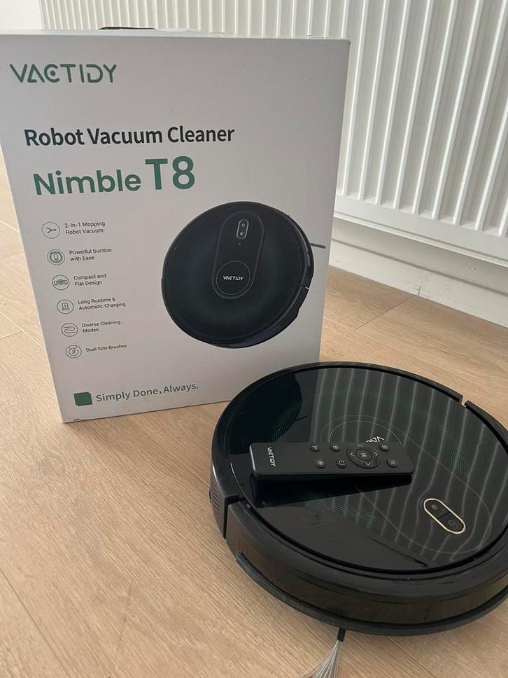 Aspirateur robot vactidy T8, Elektronische apparatuur, Stofzuigers, Zo goed als nieuw, Robotstofzuiger, Ophalen
