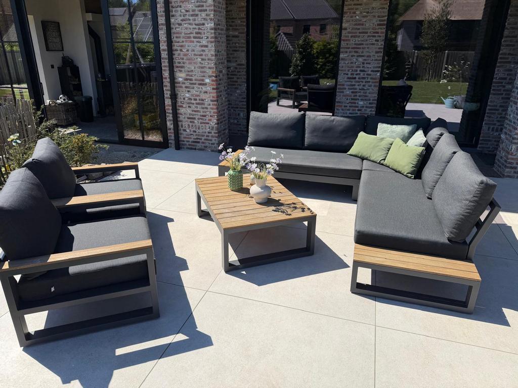 Life outdoor living luxe loungeset, Ophalen, Aluminium, Zo goed als nieuw, Loungeset