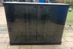 Vitrinekast zwart, Ophalen, Minder dan 50 cm, Gebruikt, Glas