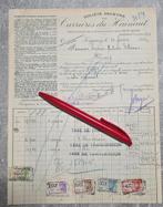 Carrières du hainaut+Soignies+ancienne facture+Fiscaux, Enlèvement, 1940 à 1960, Affranchie, Hainaut