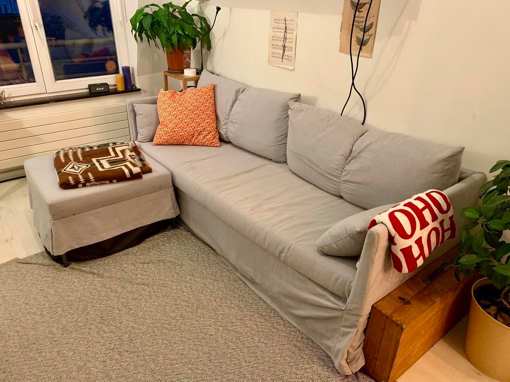 Lichtgrijze slaapbank, Ophalen, Grijs