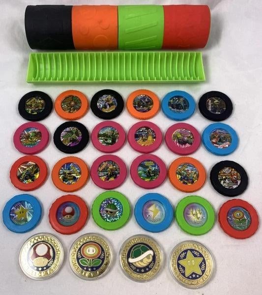 Nintendo Mario Kart Munten 2018 Set 24 stuks met 4 Specials, Verzenden, Zo goed als nieuw