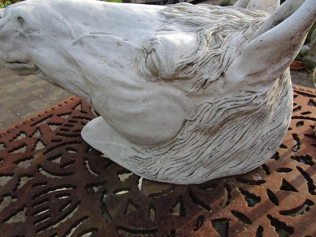 tête de cheval patinée, Enlèvement