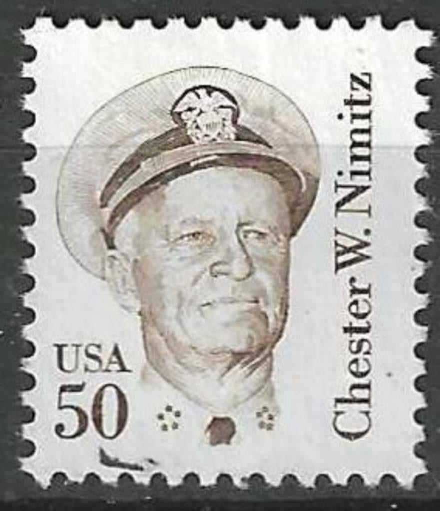 USA 1985 - Yvert 1561 - Chester William Nimitz (ST), Verzenden, Gestempeld