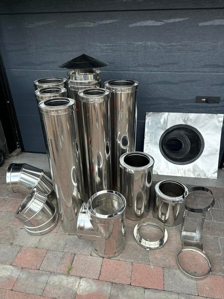 Cheminée inox, Bricolage & Construction, Tuyaux & Évacuations, Neuf, Inox, Enlèvement