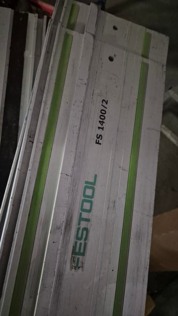 Gelijdingrail festool, Ophalen, Gebruikt