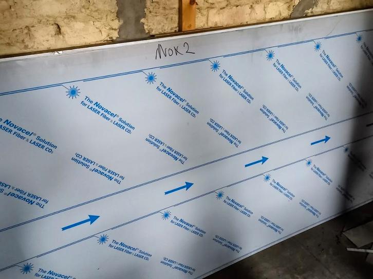 1 nieuwe inox plaat 2B 2000x1000x2 mm dik  - inox 304, Doe-het-zelf en Bouw, Metalen, Nieuw, Overige metalen, Ophalen