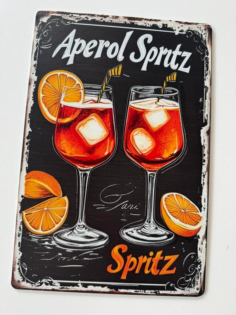 Metalen reclamebord Aperol, Ophalen of Verzenden, Nieuw, Reclamebord