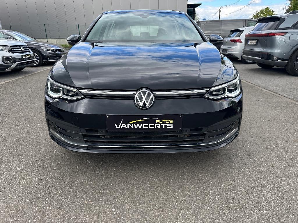 Vw Golf 8, 1.4 benzine + elektrisch, plug-in hybride CARPLAY, Auto's, Euro 6, 4 cilinders, Alcantara, Zwart
