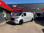 Ford TRANSIT CUSTOM 320 2.0 L2H1 Limited 170pk 5jhr of 100dk, Auto's, Stof, Gebruikt, 4 cilinders, Bedrijf