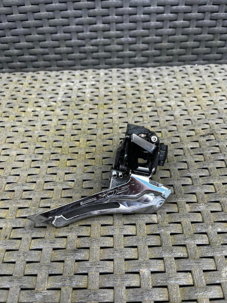 Shimano 105 11 speed voorderailleur, Gebruikt, Ophalen of Verzenden, Derailleur of Ketting, Aluminium
