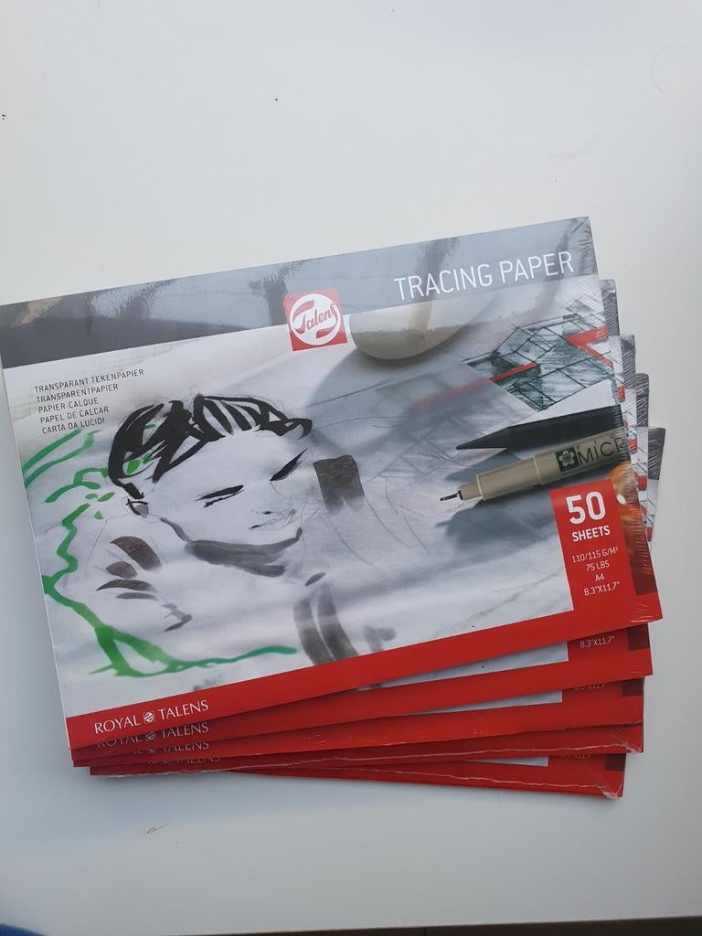 Transparant tekenpapier (traceerpapier), Ophalen