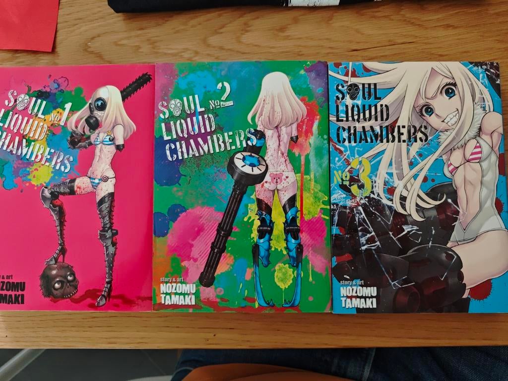 Soul Liquid Chambers Manga Vol 1 - 3, Nozomu Tamaki, Livres, BD | Comics, Série complète ou Série, Enlèvement, Utilisé, Nozomu Tamaki