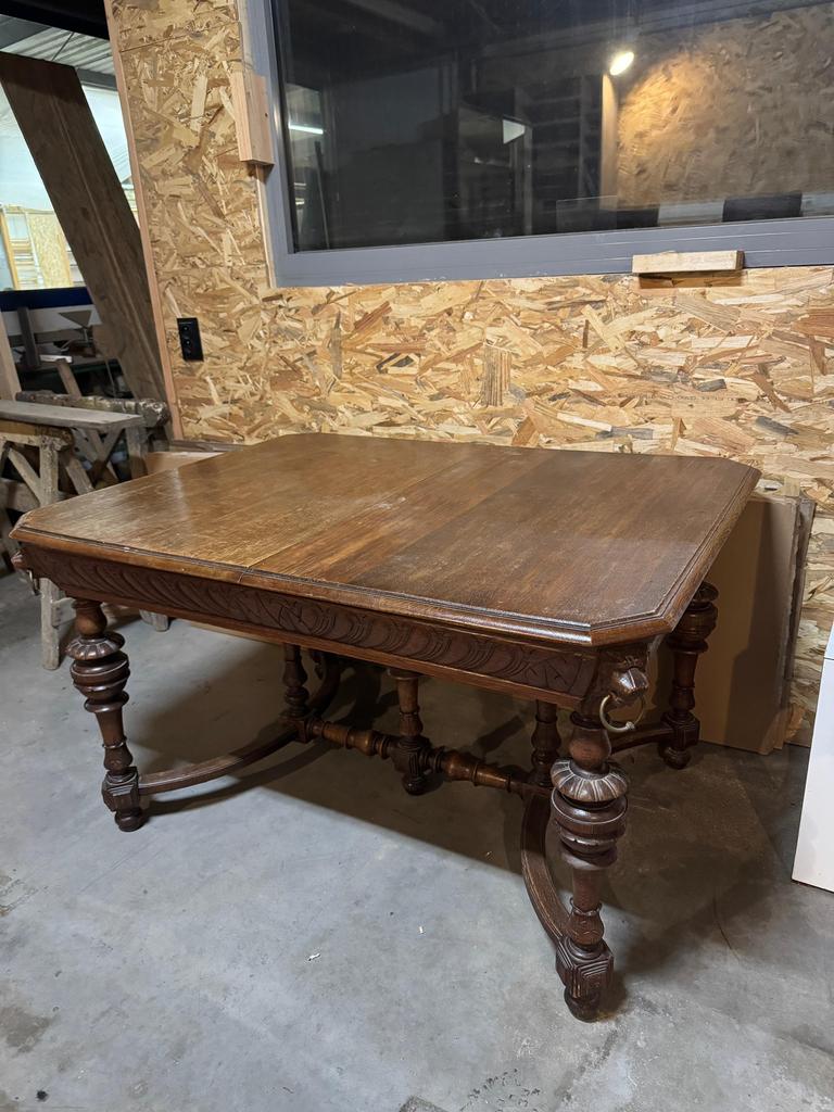 Houten eettafel, Ophalen