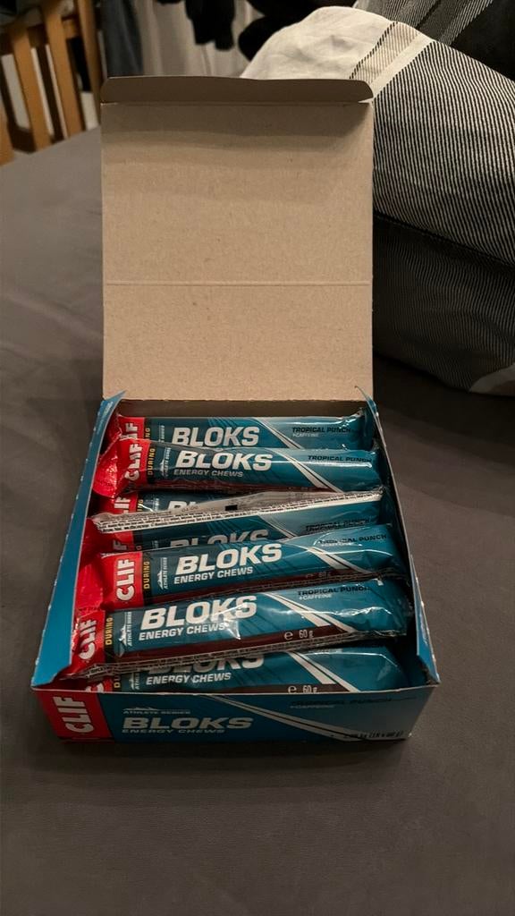 Clif chews energy 18 x 60 gr, Ophalen of Verzenden, Nieuw