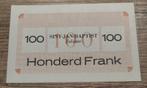 Gestichtsgeld - 100 Frank Sint-Jan-Baptist Zelzate '40-'50, Ophalen of Verzenden, Los biljet