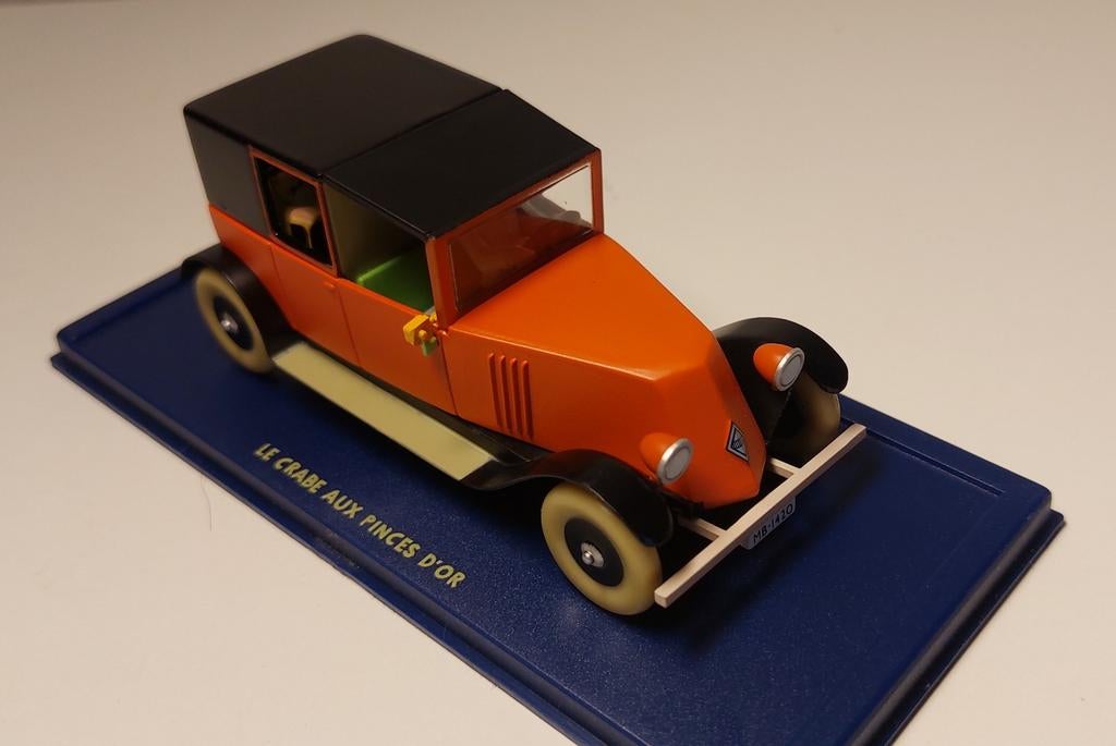 Voiture TINTIN Atlas 1/43 Le taxi rouge des années 1920, Enlèvement ou Envoi, Tintin, Comme neuf, Statue ou Figurine