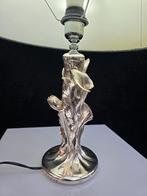 Lampe vintage Marcello Giorgio Italie métal argenté Art déco, Moins de 50 cm, Enlèvement ou Envoi, Art deco, Utilisé