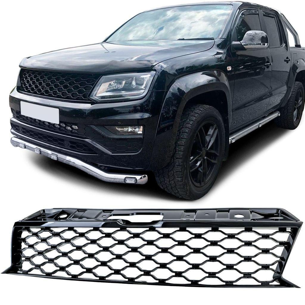 Grill Geschikt Voor Volkswagen Amarok Glans Zwart Honingraat, Verzenden