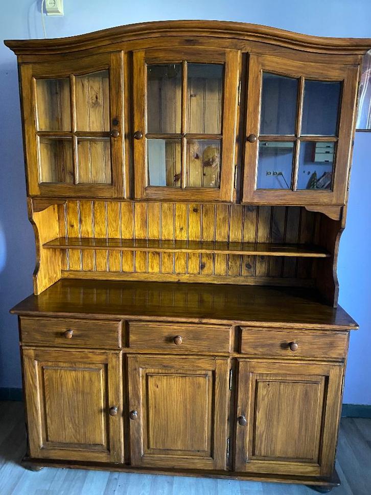 Ensemble meubles, Maison & Meubles, Armoires | Dressoirs, Utilisé, 100 à 150 cm, 25 à 50 cm, Avec tiroir(s), Avec porte(s), Pin