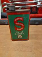 Old Singer 2 lege oliekan, Verzamelen, Verzenden, Gebruikt, Overige typen
